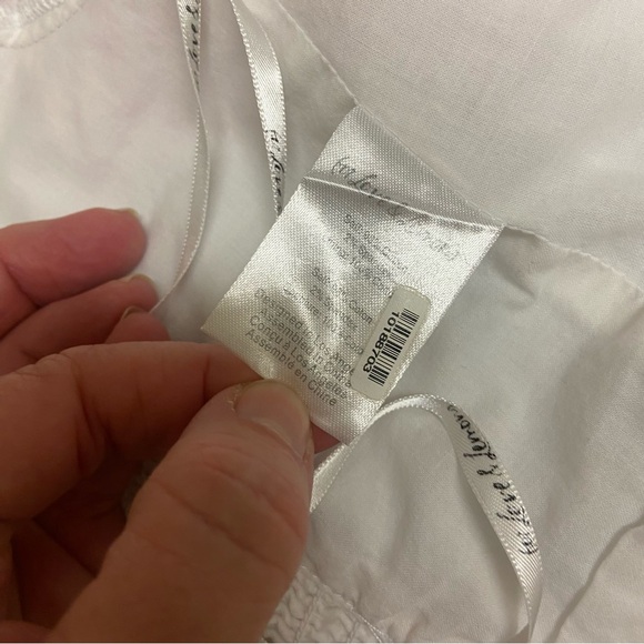 For Love & Lemons Kylie Crop Top Size S White Eyelet Zip Back Spring Vacation - Picture 12 of 16